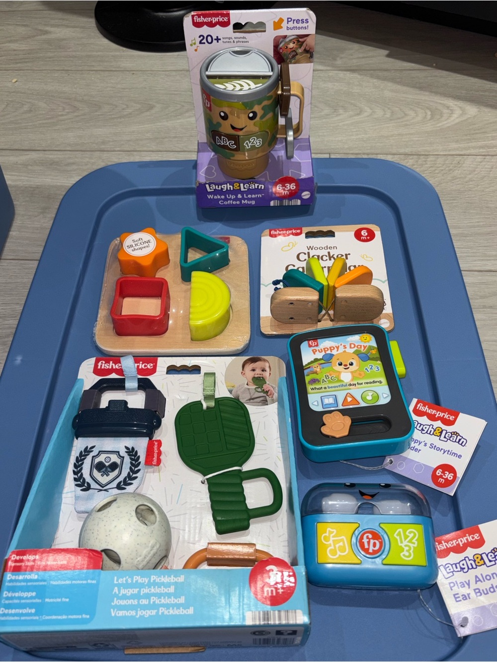 Fisher-Price Kids Toy Bundle — Multicolor Educational Play Set of 6 NWT